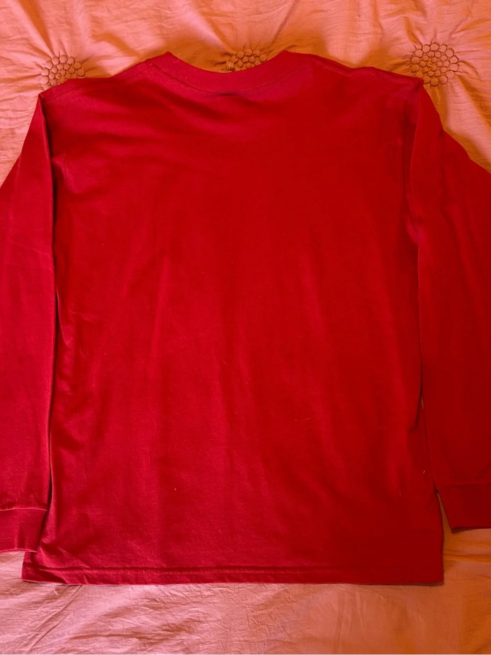Nike Boys Red Long-Sleeve 'Play Hard' Basketball Tee XL NWT